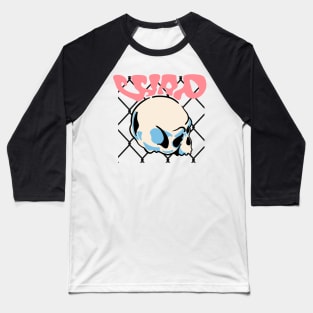 WAP design Skull with Bars Baseball T-Shirt